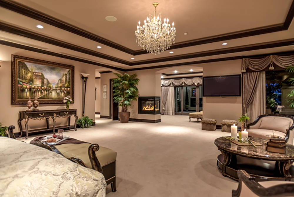 Mansion Master Bedroom
 Massive Henderson mansion lists for $12 5M — VIDEO