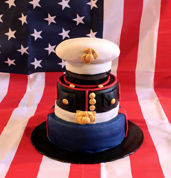 Marine Corps Birthday Cake
 Let Them Eat Cake At Your Wedding Military Wedding Cake