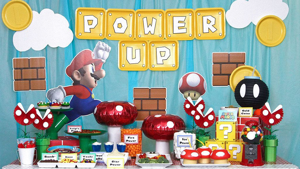 Mario Birthday Decorations
 Super Mario Bros Party Ideas