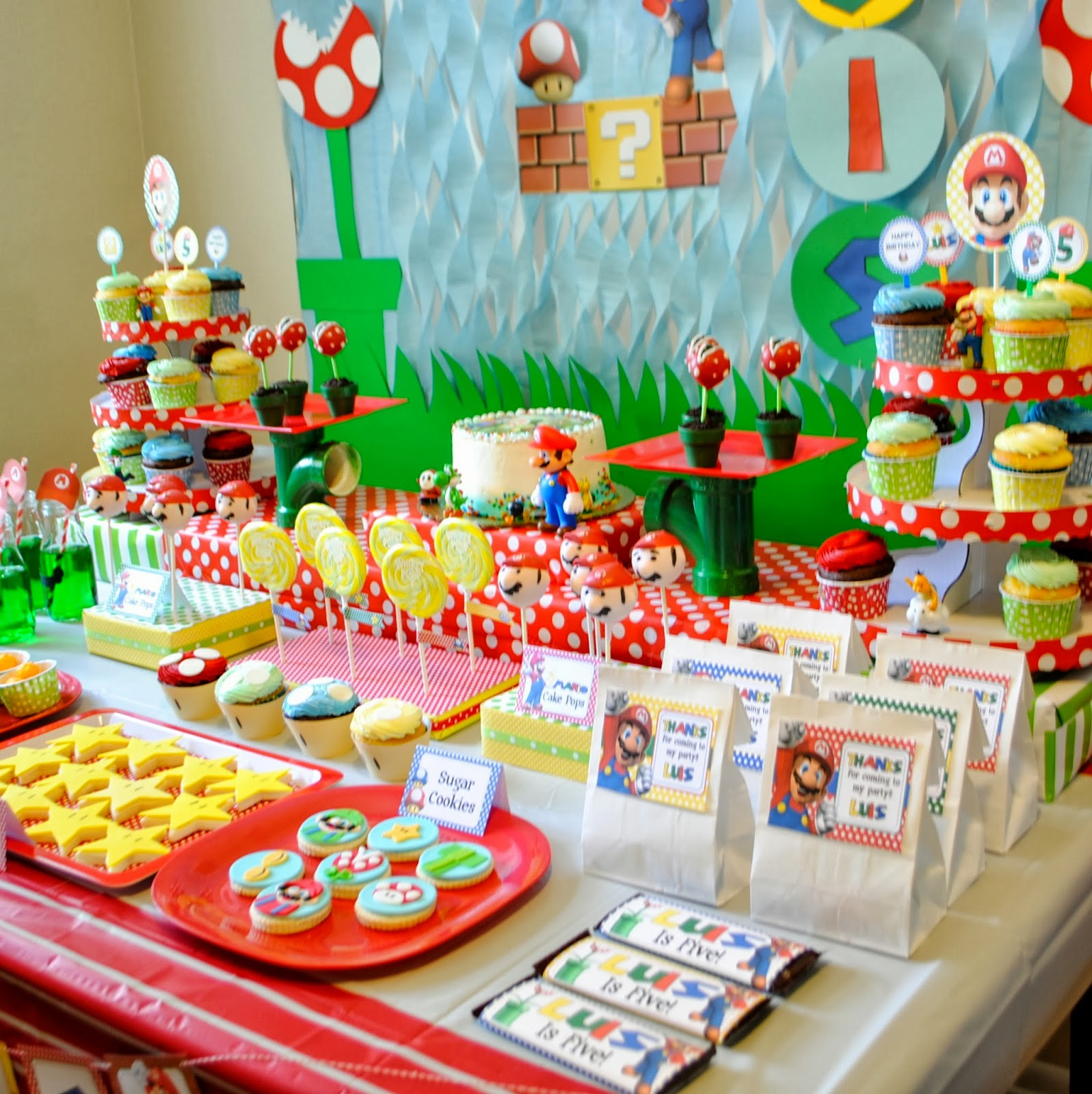 Mario Party Ideas Birthday
 Karo s Fun Land Super Mario Fifth Birthday Party