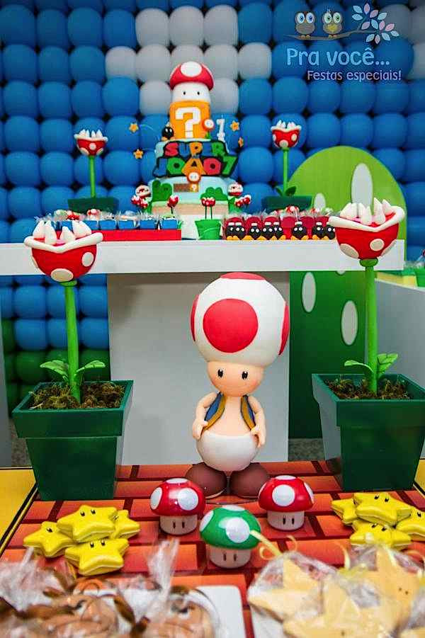 Mario Party Ideas Birthday
 Kara s Party Ideas Brazilian Super Mario Boy Gaming