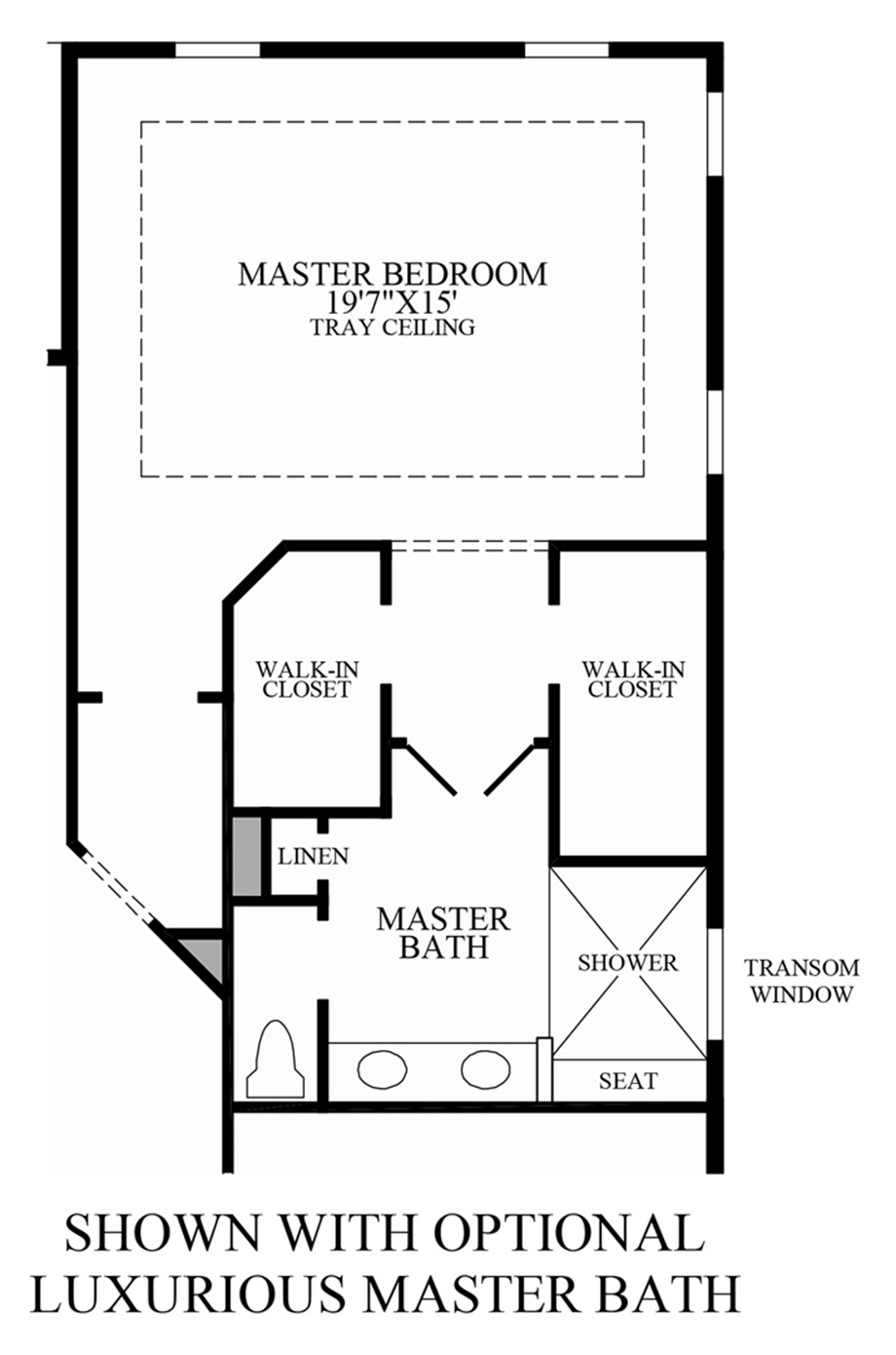 Master Bathroom Floor Plan
 Regency at Palisades