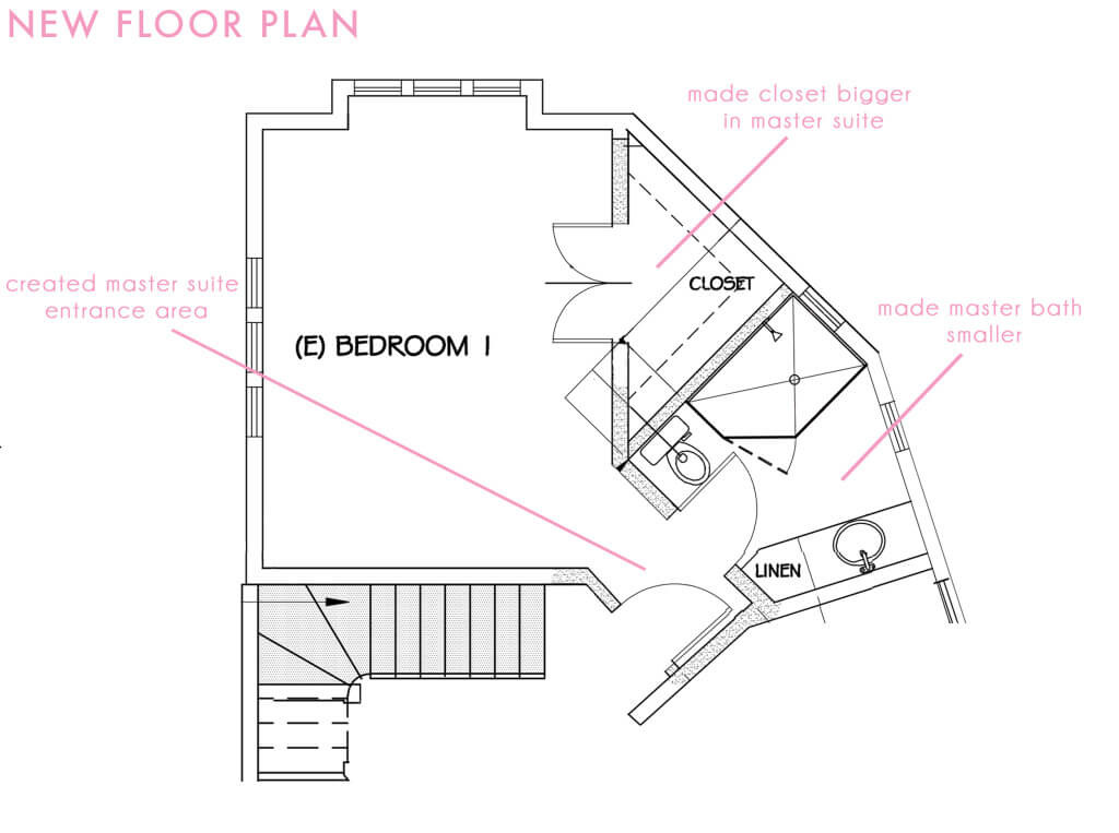 Master Bathroom Floor Plan
 Our Master Bathroom Plan Sneak Peek Emily Henderson
