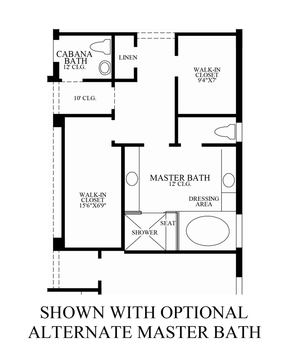 Master Bathroom Floor Plan
 Bonita Lakes Estates Collection Quick Delivery Home