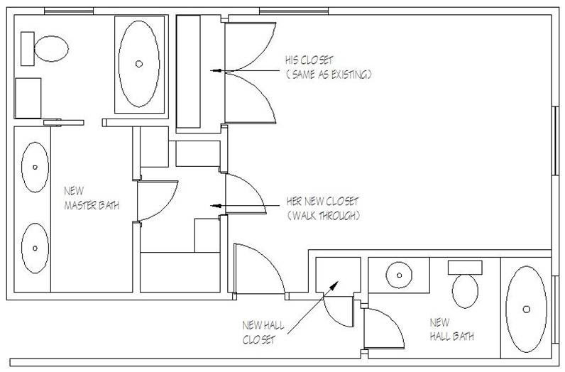 Master Bathroom Floor Plan
 masterbathcloset ws1 ACORN DESIGN STUDIOS