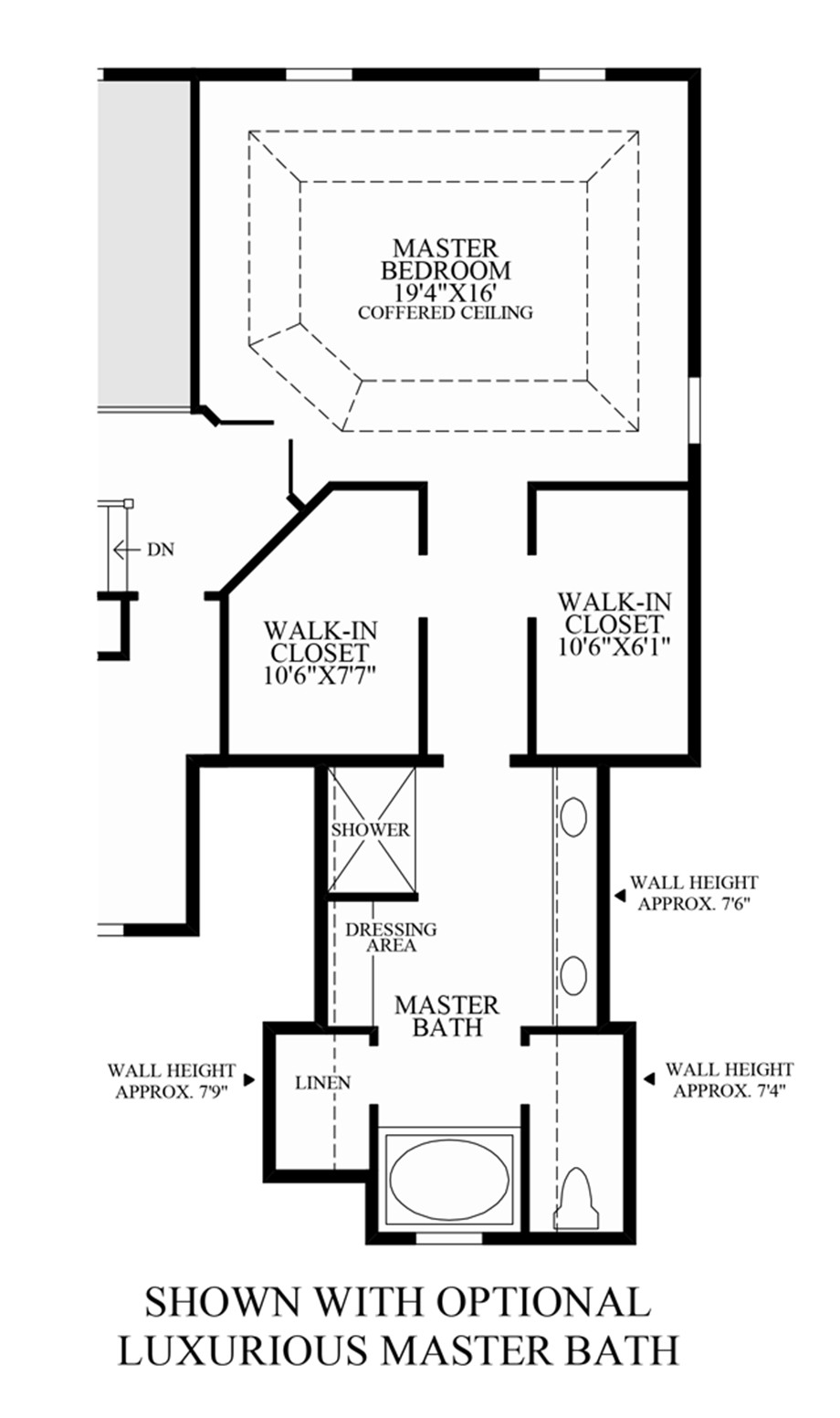 Master Bathroom Floor Plan
 Glastonbury Estates