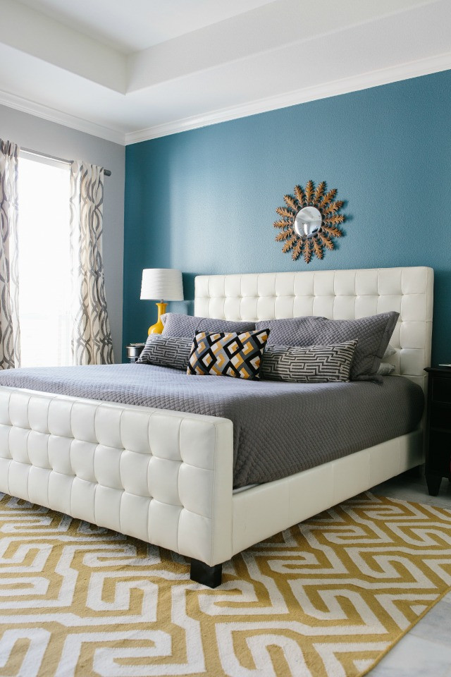 Master Bedroom Accent Wall
 Master Bedroom Reveal with Minted