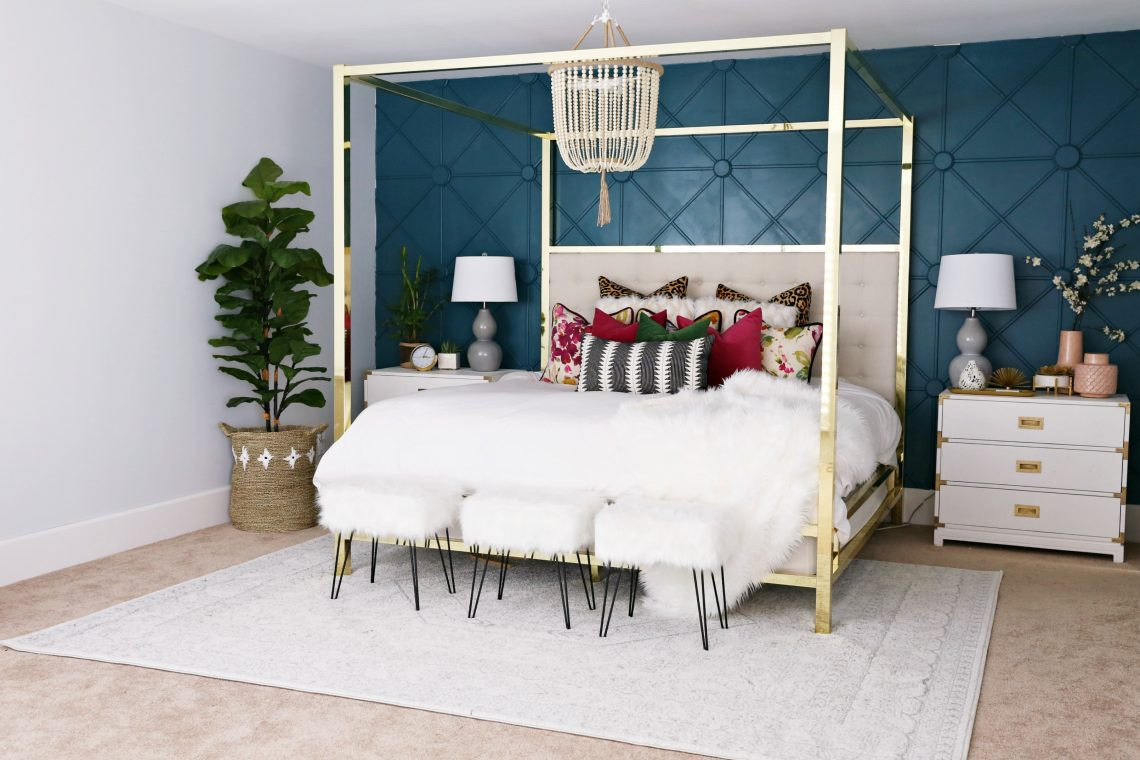 Master Bedroom Accent Wall
 Master Bedroom Makeover with Awesome Accent Wall Classy