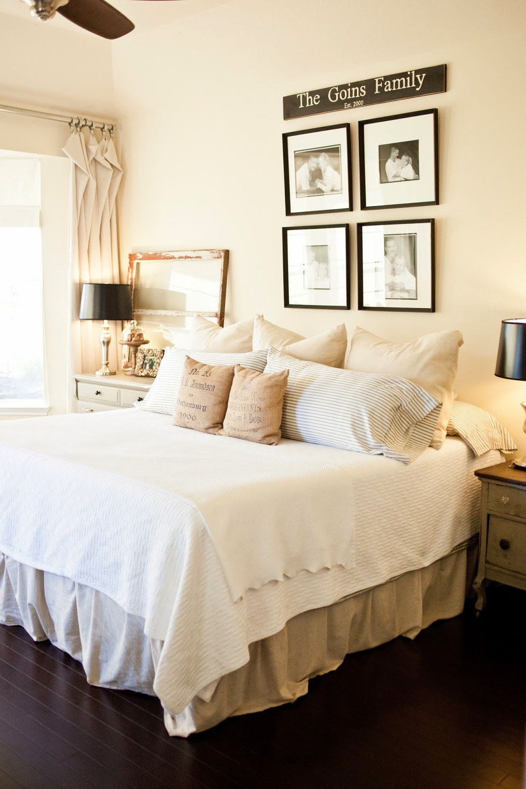 Master Bedroom Bedding Ideas
 the little cottage on the pond Our master bedroom