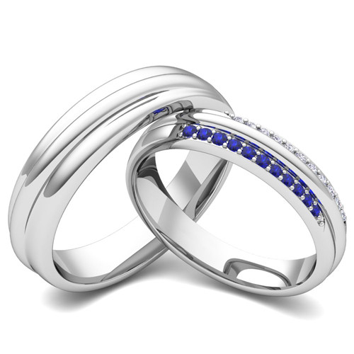 Matching Wedding Rings For Him And Her
 Create Matching Wedding Ring Band for Him and Her Diamonds