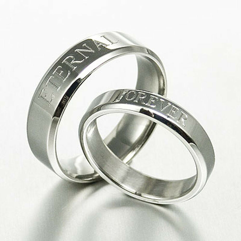 Matching Wedding Rings For Him And Her
 Personalize His and Her Matching Anniversary Wedding Ring