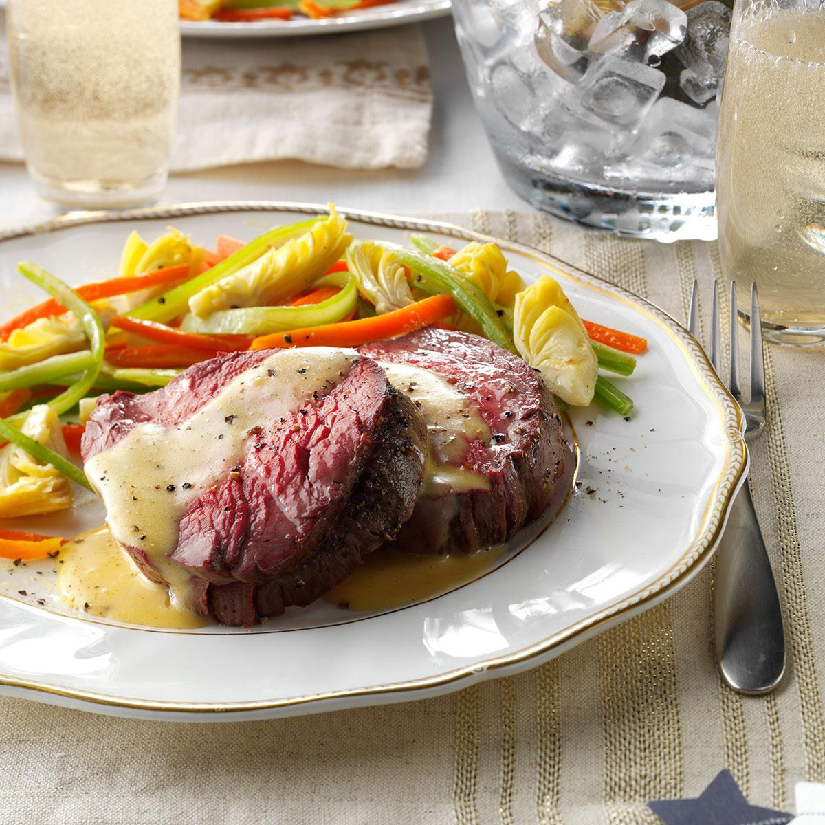 Meat For Easter Dinner
 Beef Tenderloin with Sauteed Ve ables Recipe