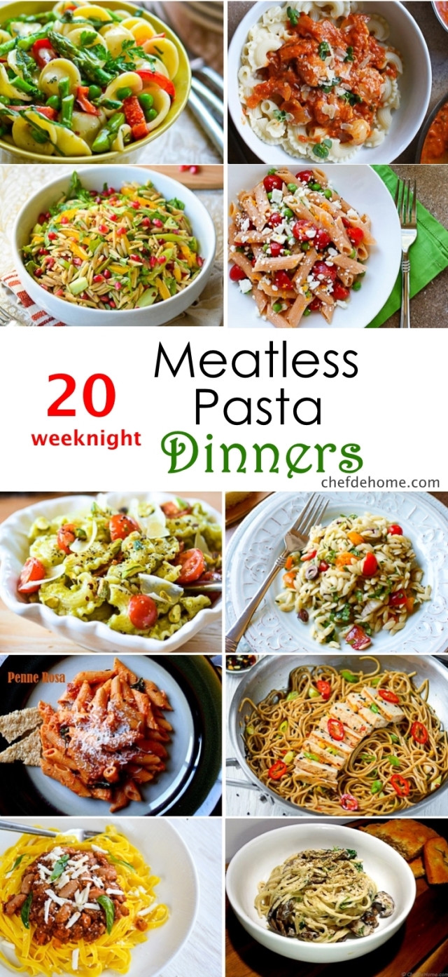Meatless Dinner Ideas
 20 Weeknight Meatless Pasta Dinner Ideas Meals