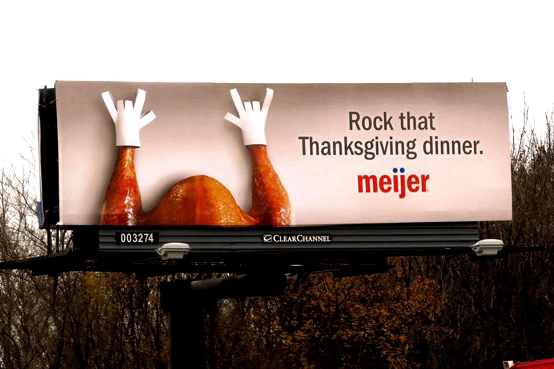 Meijer Thanksgiving Dinners
 Meijer billboard "Rock that Thanksgiving dinner