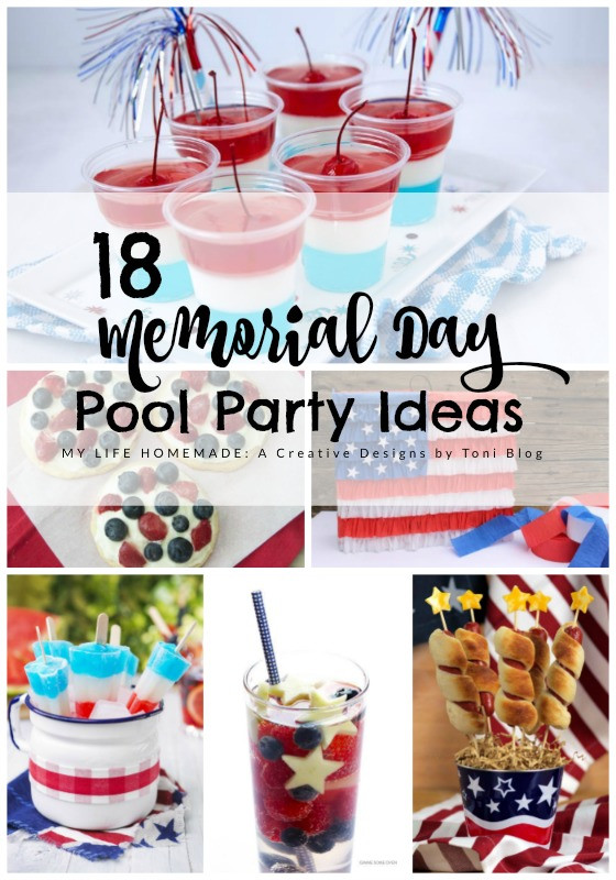 Memorial Day Pool Party
 my life homemade 18 Memorial Day Patriotic Pool Party Ideas
