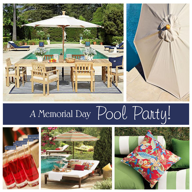 Memorial Day Pool Party
 MEMORIAL DAY OUTDOOR PARTY DECOR