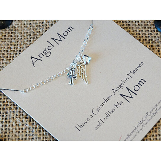 Memorial Gift Ideas For Loss Of Mother
 Buy Angel Mom Sterling Memorial Necklace Memorial Gift