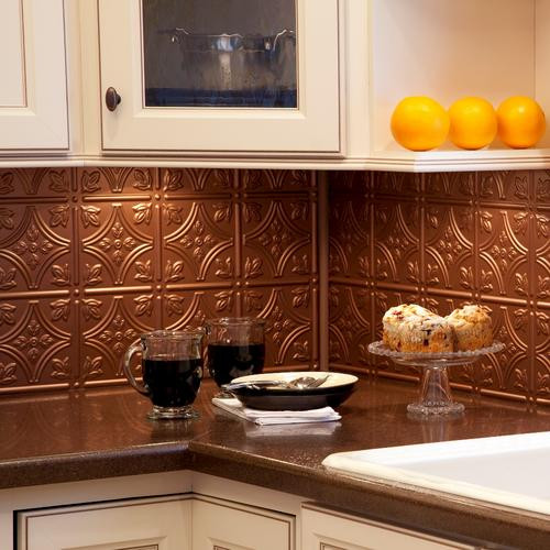 Menards Kitchen Backsplash Tiles
 FASADE Traditional 1 18" x 24" PVC Backsplash Panel at