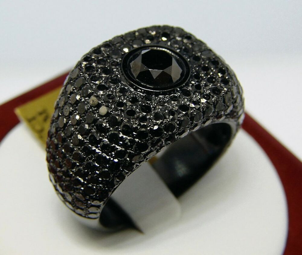 Mens Black Diamond Rings
 Mens Black Diamonds Solitaire Pinky Ring 7 67 Ct