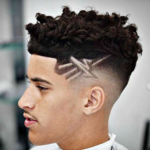 Mens Haircuts Designs
 Youthful 21 Taper Fade with Curls Hairstyles for Men