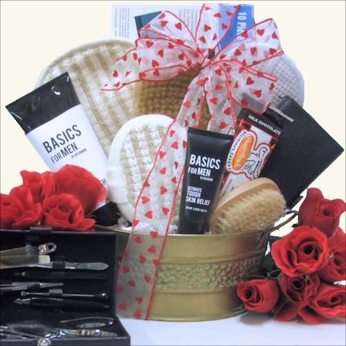 Mens Valentines Day Gift Basket Ideas
 Men Valentine Gift Baskets for Him Valentine Gift Ideas