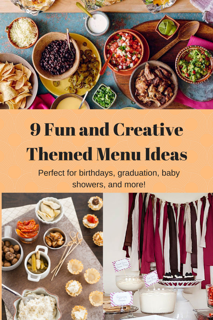 Menu Ideas For Dinner Party
 9 Fun and Creative Themed Menu Ideas