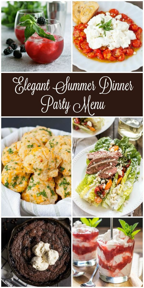 Menu Ideas For Dinner Party
 Looking for inspiration for your next summer dinner party