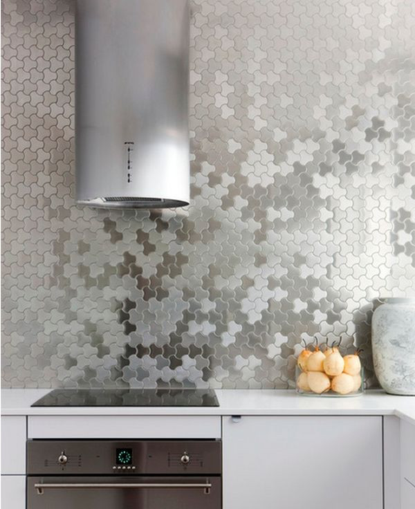 Metallic Kitchen Backsplash Ideas
 Make A Statement With A Metallic Kitchen Backsplash