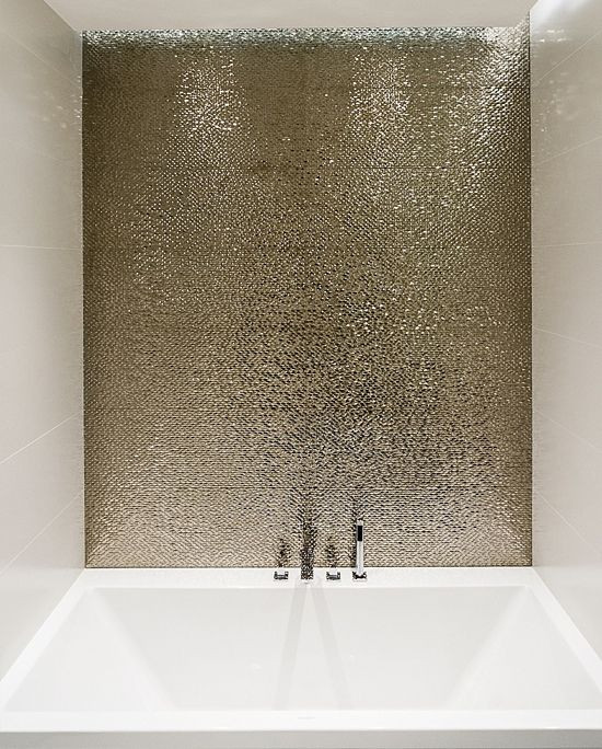 Metallic Tiles Bathroom
 Metallic Walls