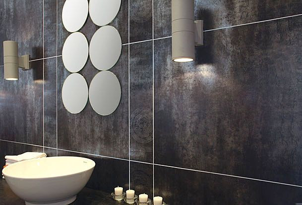 Metallic Tiles Bathroom
 Bathroom Design Ideas Atlanta Interior Design and