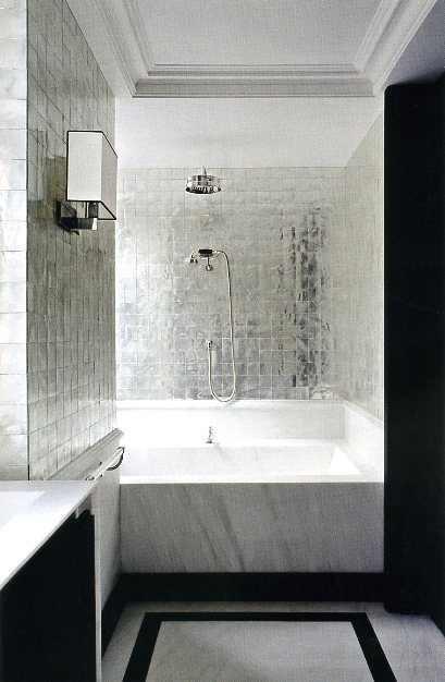 Metallic Tiles Bathroom
 Glamour kitchen & baths with metallic tile…