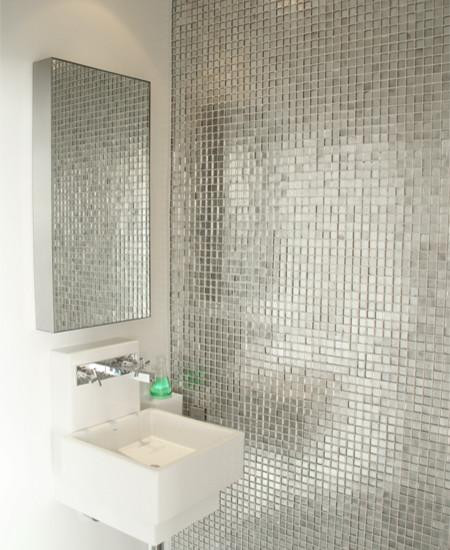 Metallic Tiles Bathroom
 metallic mosaic tiles brushed aluminum metal tile