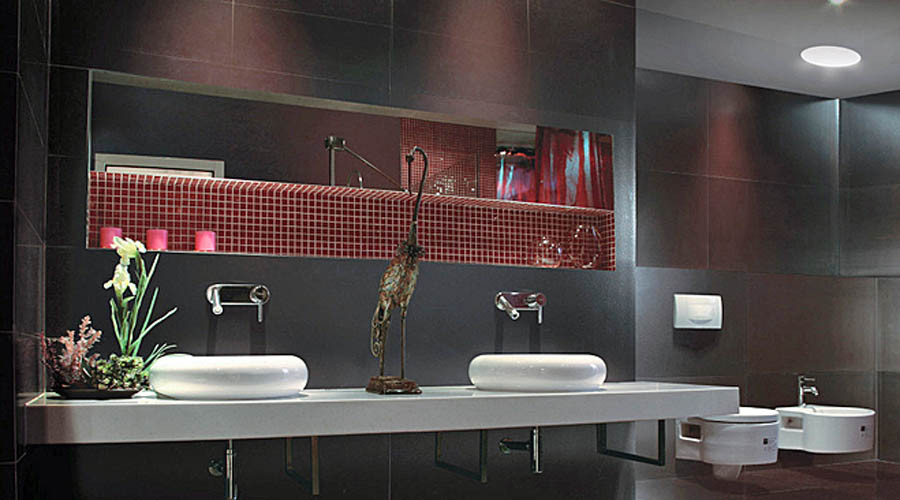 Metallic Tiles Bathroom
 Porcel Thin Launch Metallic Porcelain Tiles at Design