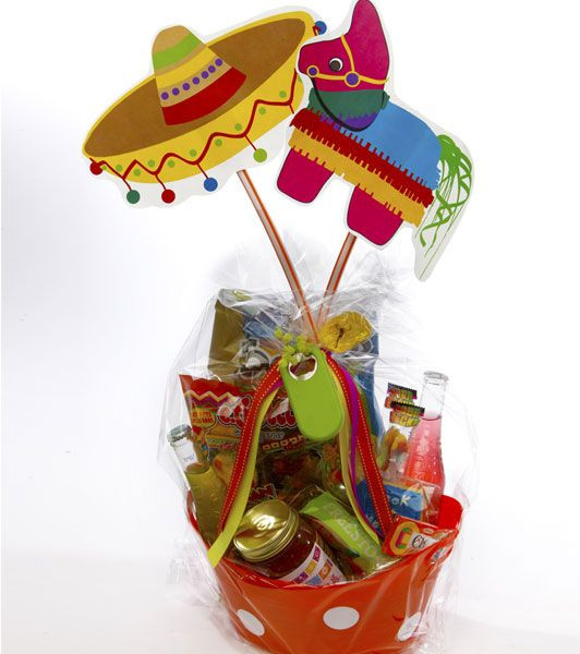 Mexican Gift Basket Ideas
 Love the mexican theme t basket Could fill with a bad