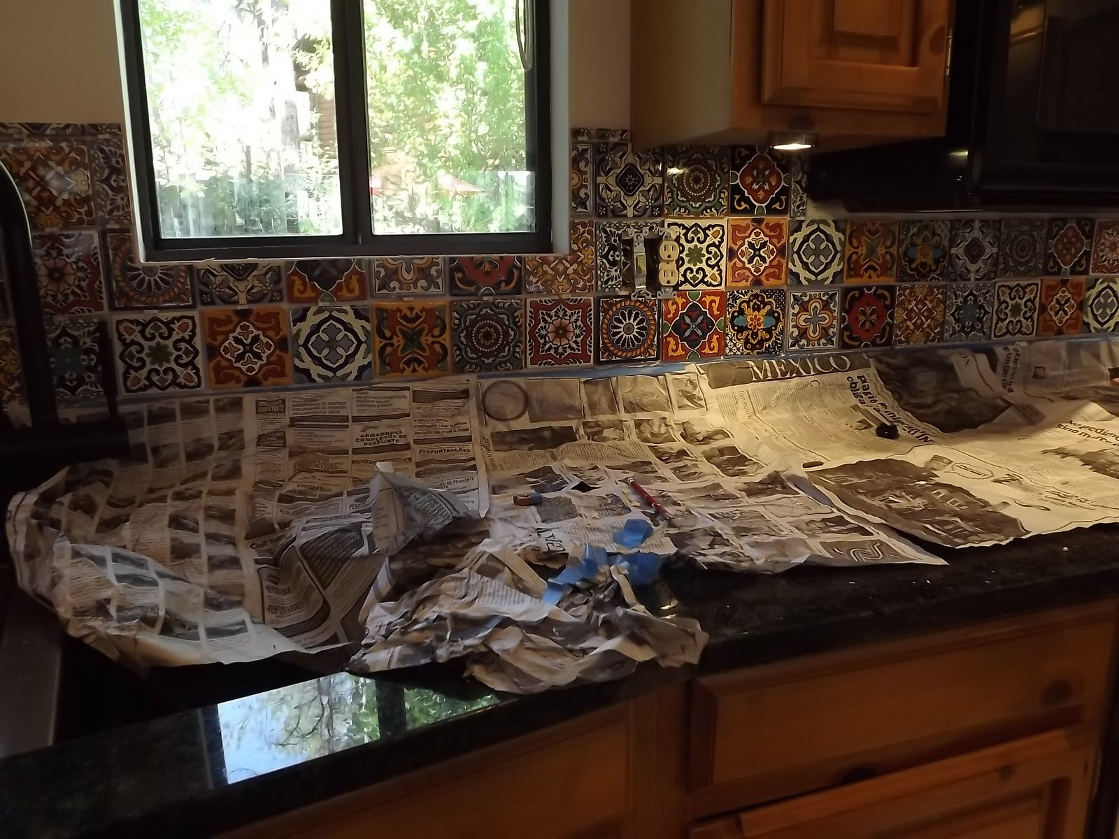 Mexican Tile Backsplash Kitchen
 Dusty Coyote Mexican Tile Kitchen Backsplash DIY