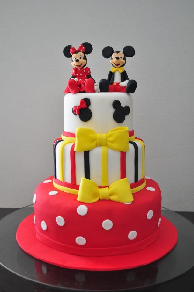 Mickey And Minnie Birthday Cake
 Resultado de imagen para cakes mickey and minnie
