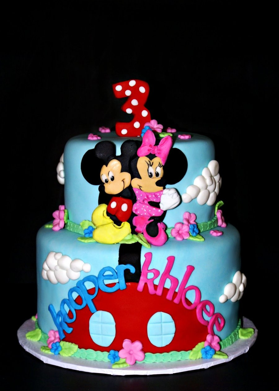 Mickey And Minnie Birthday Cake
 Mickey And Minnie Twin Birthday CakeCentral