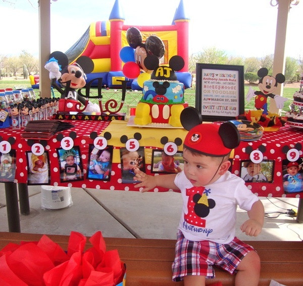 Mickey Mouse Birthday Party Ideas 1 Year Old
 Mickey mouse birthday party for 1 year old