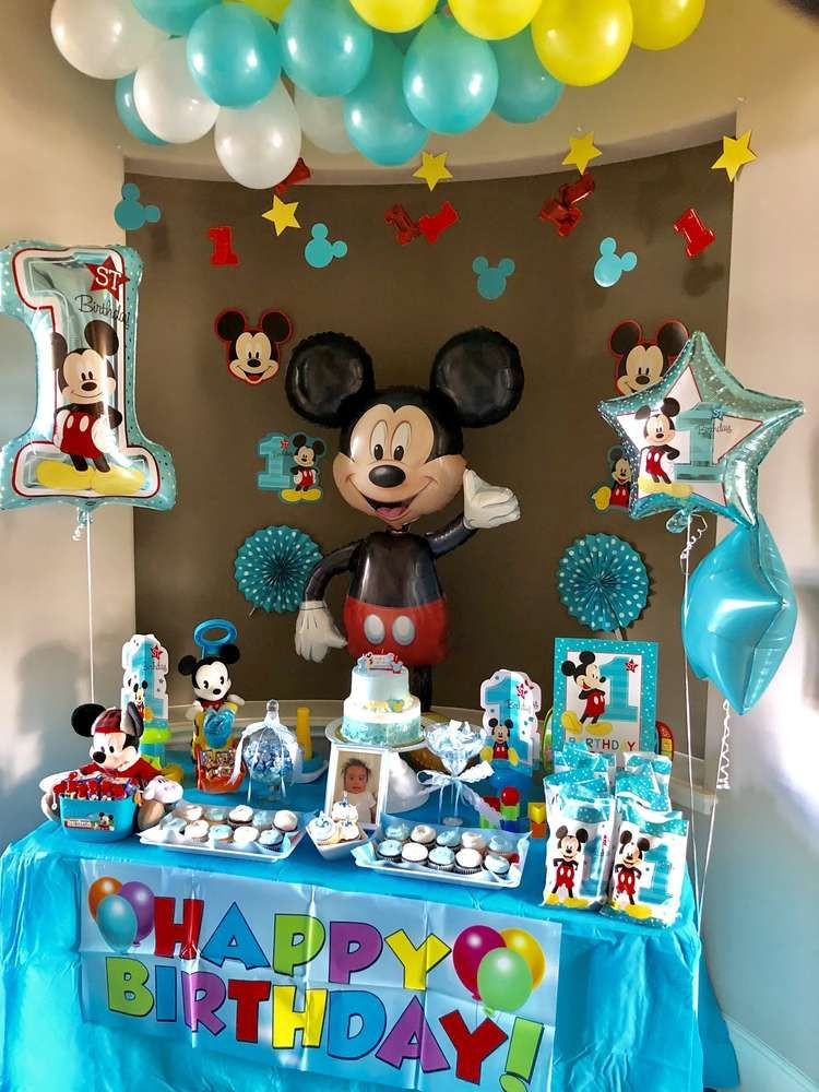 Mickey Mouse Birthday Party Ideas 1 Year Old
 Mickey Mouse Birthday Party Ideas in 2019