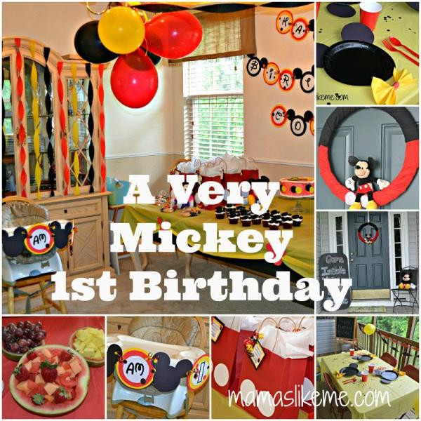 Mickey Mouse Birthday Party Ideas 1 Year Old
 43 Dashing DIY Boy First Birthday Themes
