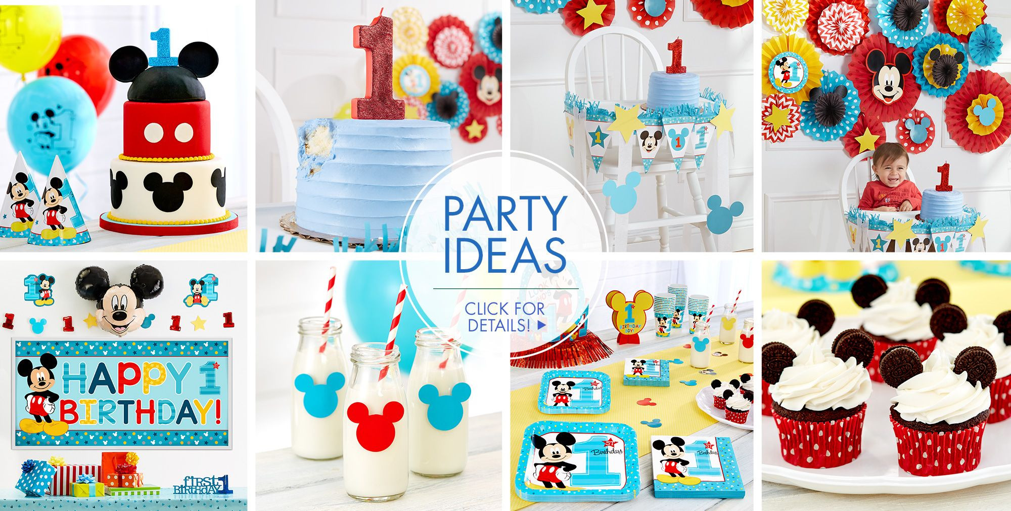 Mickey Mouse Birthday Party Ideas 1 Year Old
 Mickey Mouse 1st Birthday Party Supplies