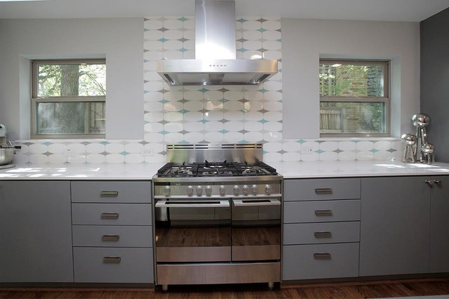 Mid Century Modern Kitchen Backsplash
 Mid Century Modern in White Rock Modern Kitchen