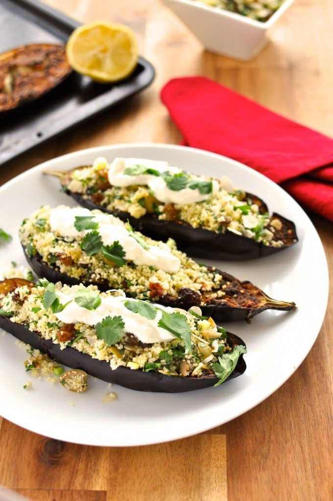 Middle Eastern Recipes Vegetarian
 Middle Eastern Roasted Eggplant with Couscous