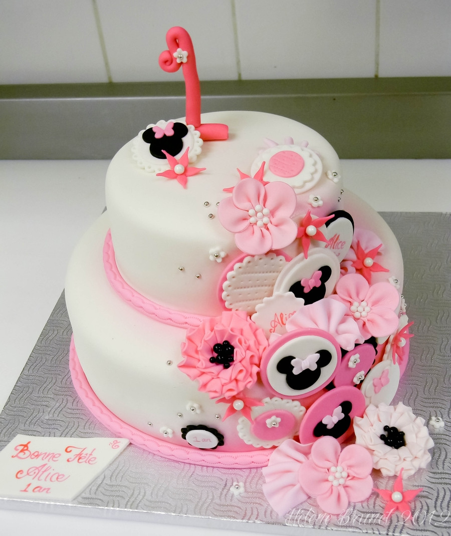 Minnie Birthday Cake
 1St Birthday Minnie Mouse Inspired Cake CakeCentral