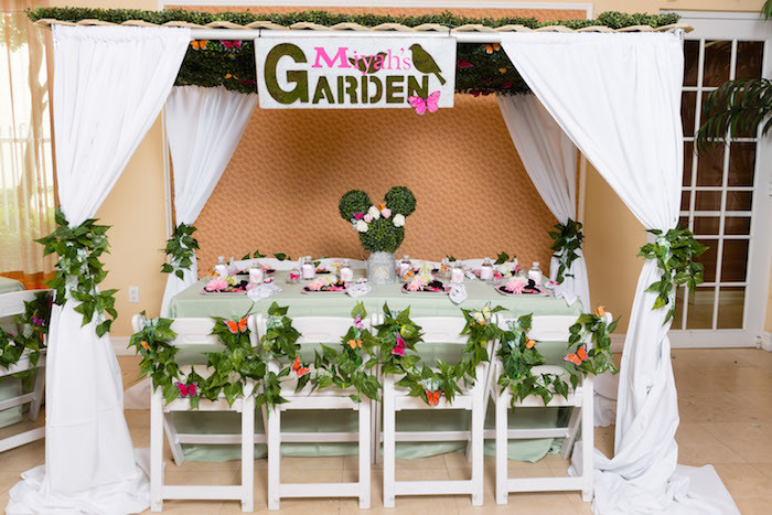 Minnie Mouse Backyard Party Ideas
 Kara s Party Ideas Minnie Mouse Inspired Butterfly Garden