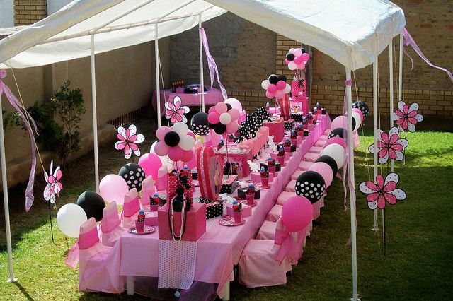Minnie Mouse Backyard Party Ideas
 "Pink & Black Minnie Mouse Party" by Treasures and Tiaras