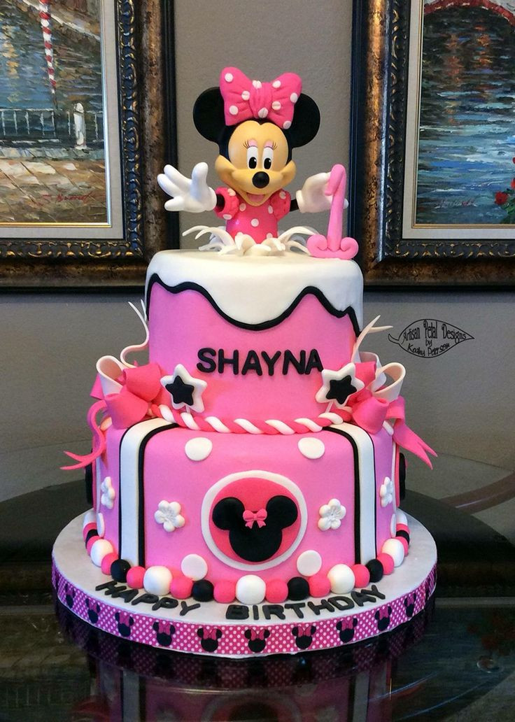 Minnie Mouse Birthday Cake Ideas
 946 best Disney s Mickey Minnie Mouse Cakes images on