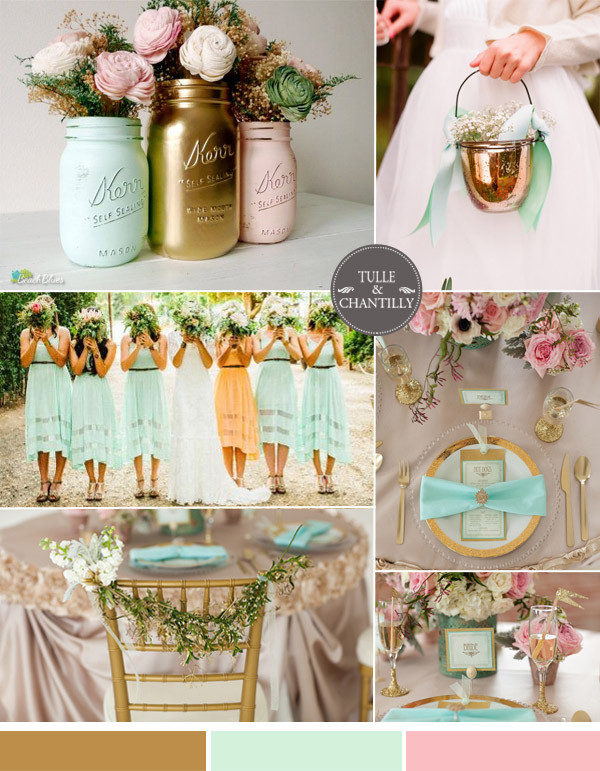 Mint Wedding Colors
 Top 6 Gold Wedding Color Ideas Spring Summer 2015