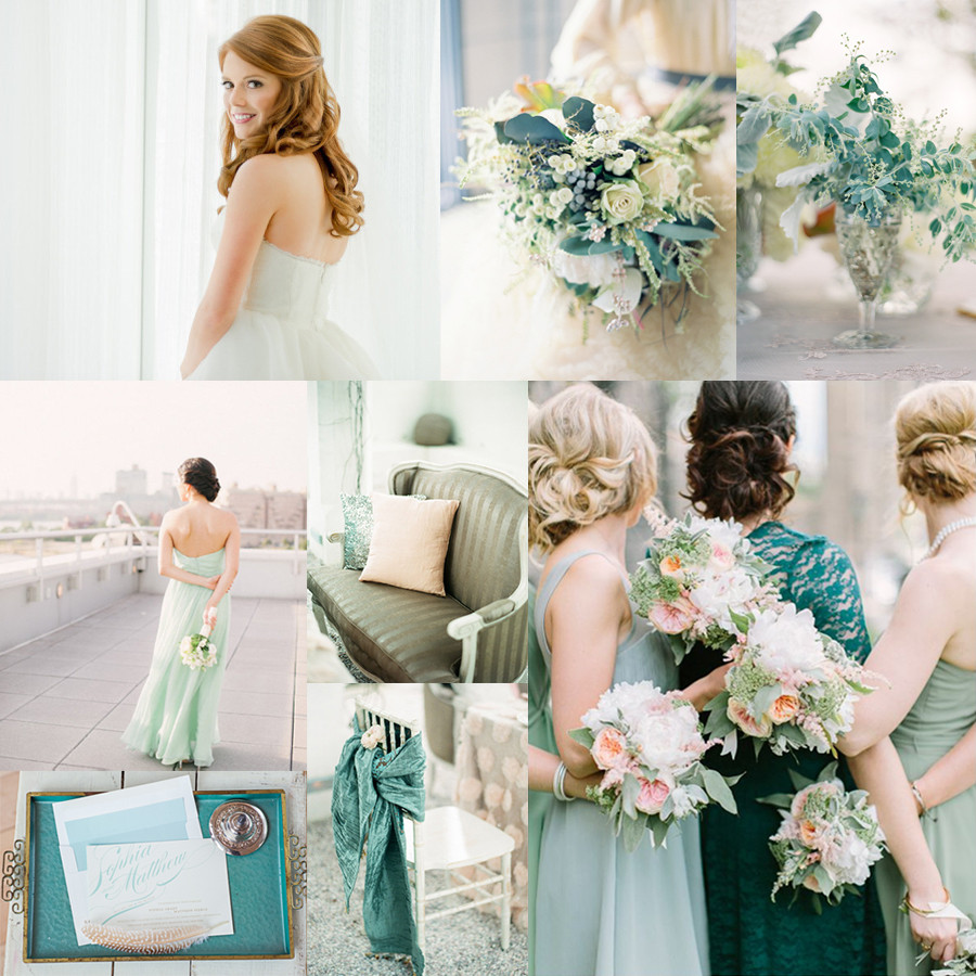 Mint Wedding Colors
 Teal and Mint Wedding Colors Elizabeth Anne Designs