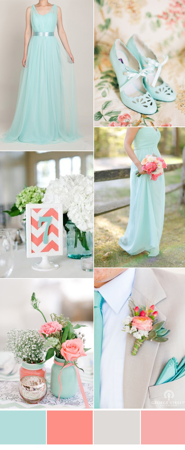 Mint Wedding Colors
 Top Five Colors For Tulle Convertible Bridesmaid Dress